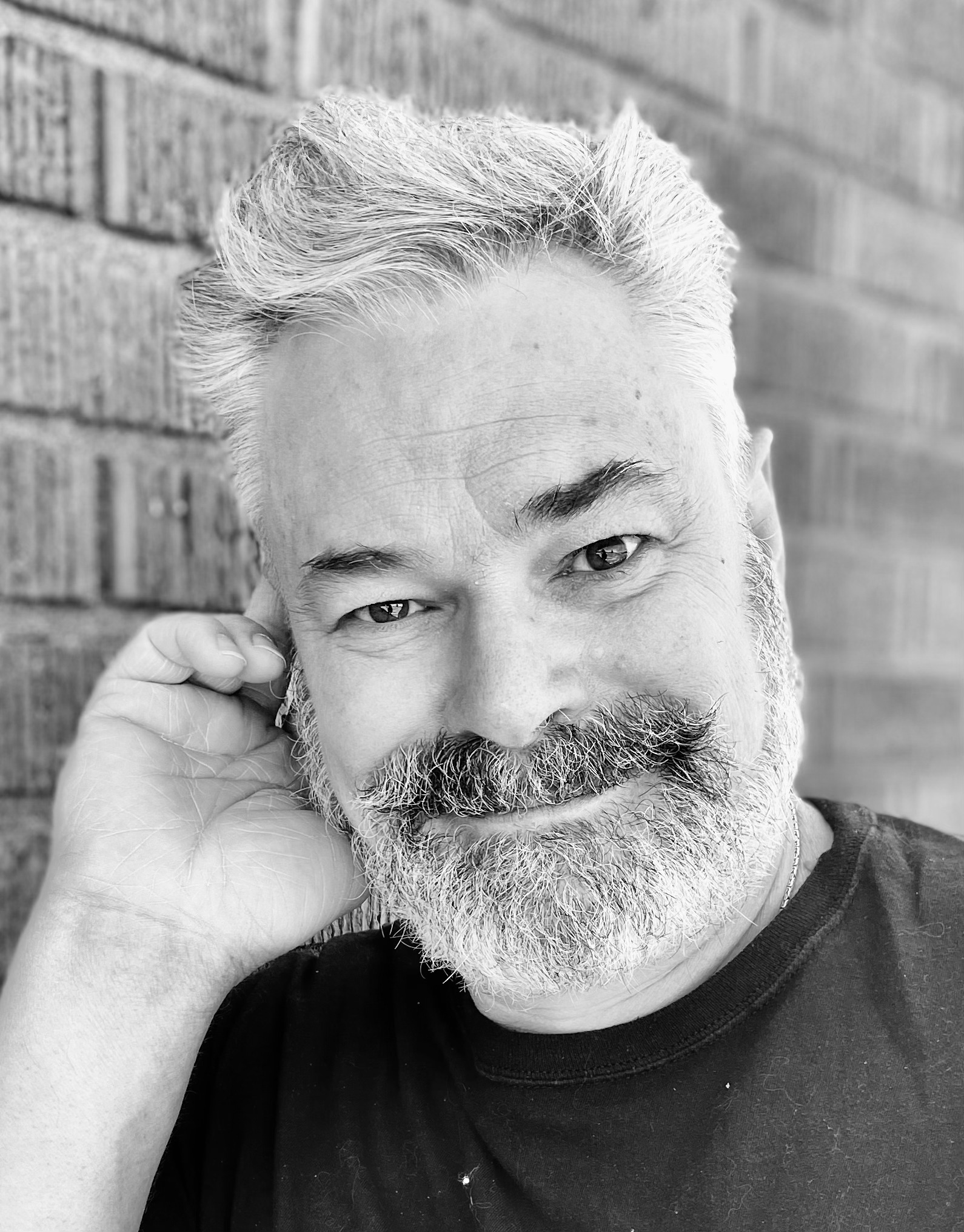 John Dugaw B&W headshot trimmed beard